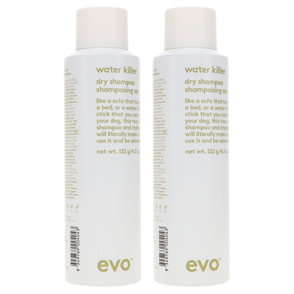 EVO Water Killer Dry Shampoo 4.3 oz 2 Pack