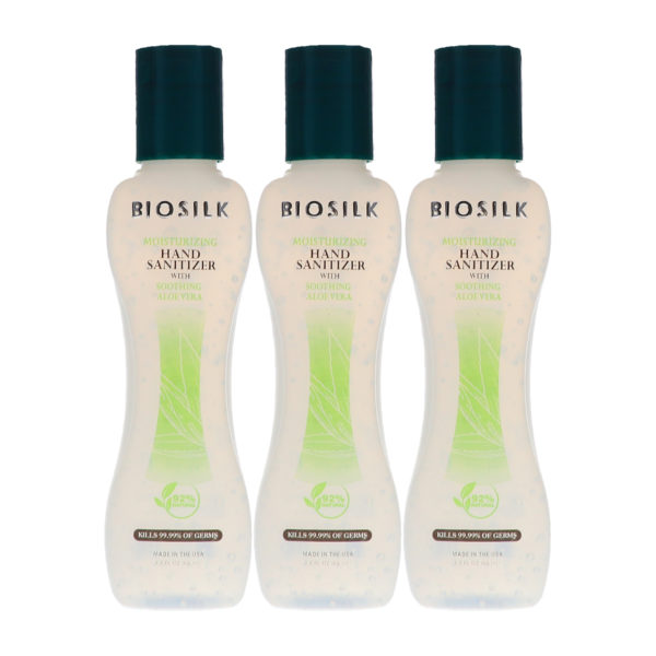 Biosilk Aloe Vera Hand Sanitizer 2.2 oz 3 Pack