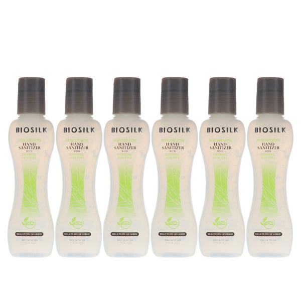 Biosilk Aloe Vera Hand Sanitizer 2.2 oz 6 Pack