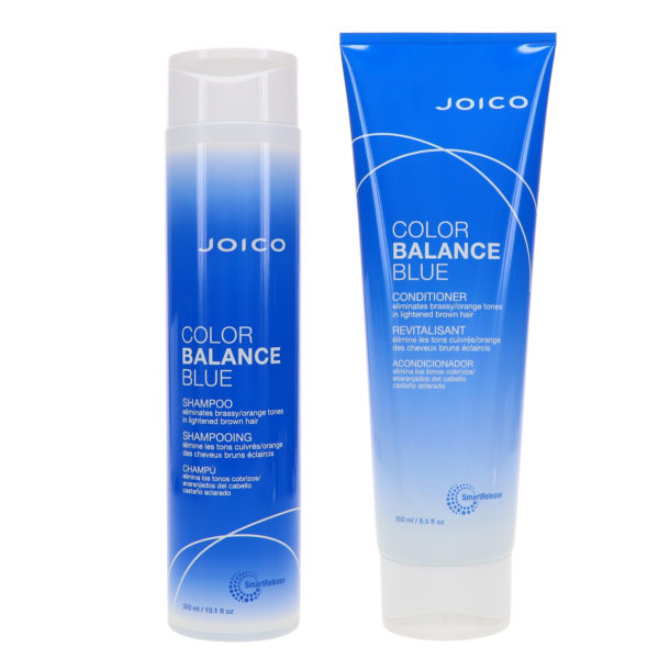 Joico Color Balance Shampoo Blue 10.14 oz & Color Balance Conditioner Blue 8.5 oz Combo Pack