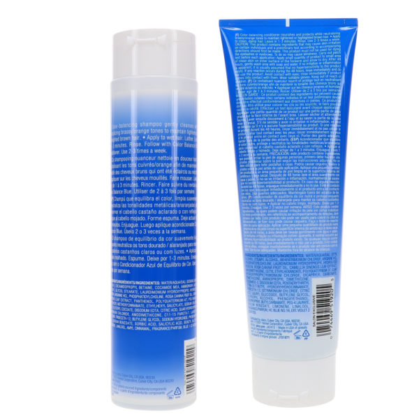 Joico Color Balance Shampoo Blue 10.14 oz & Color Balance Conditioner Blue 8.5 oz Combo Pack