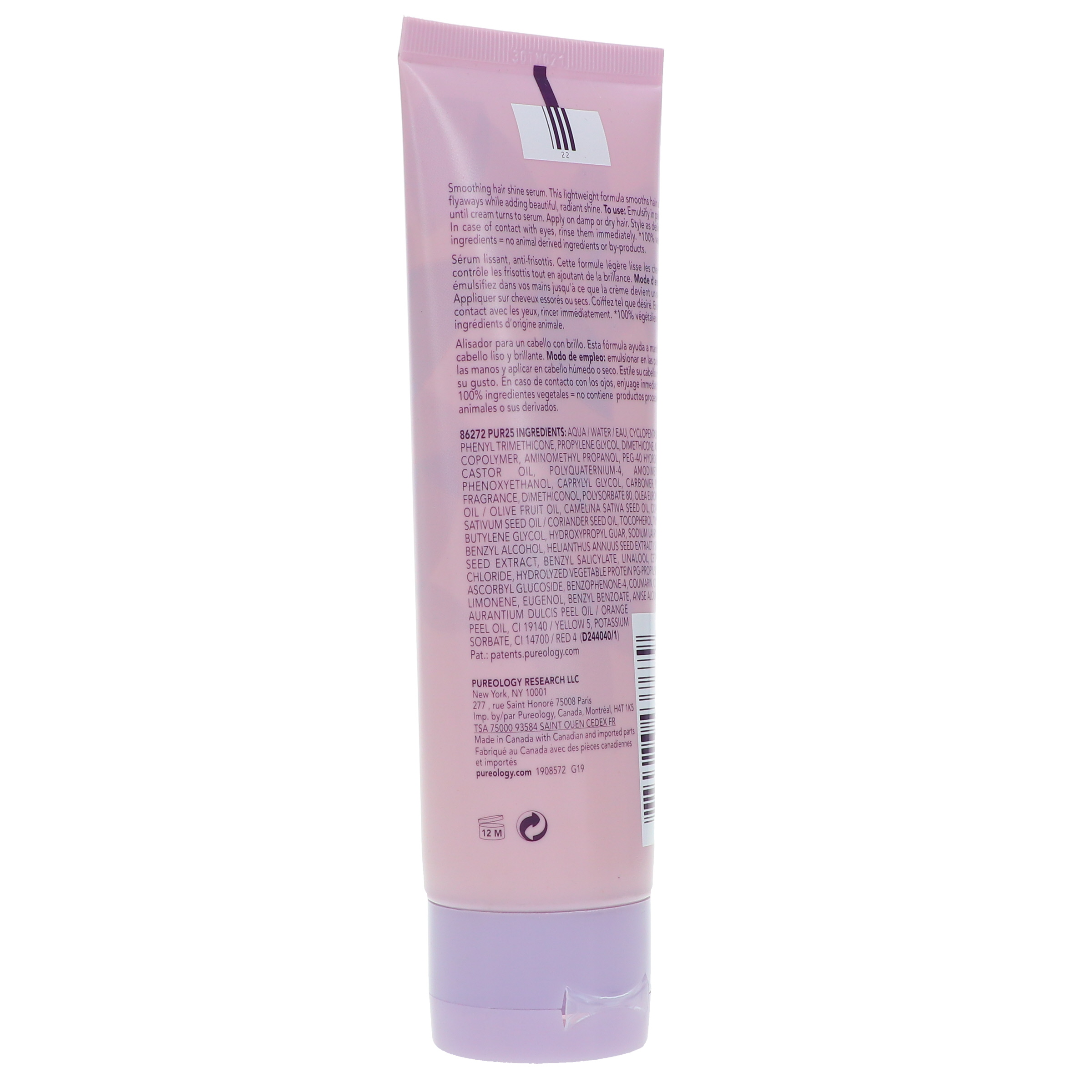 Pureology Style + Protect Shine Bright Taming Serum 4 oz