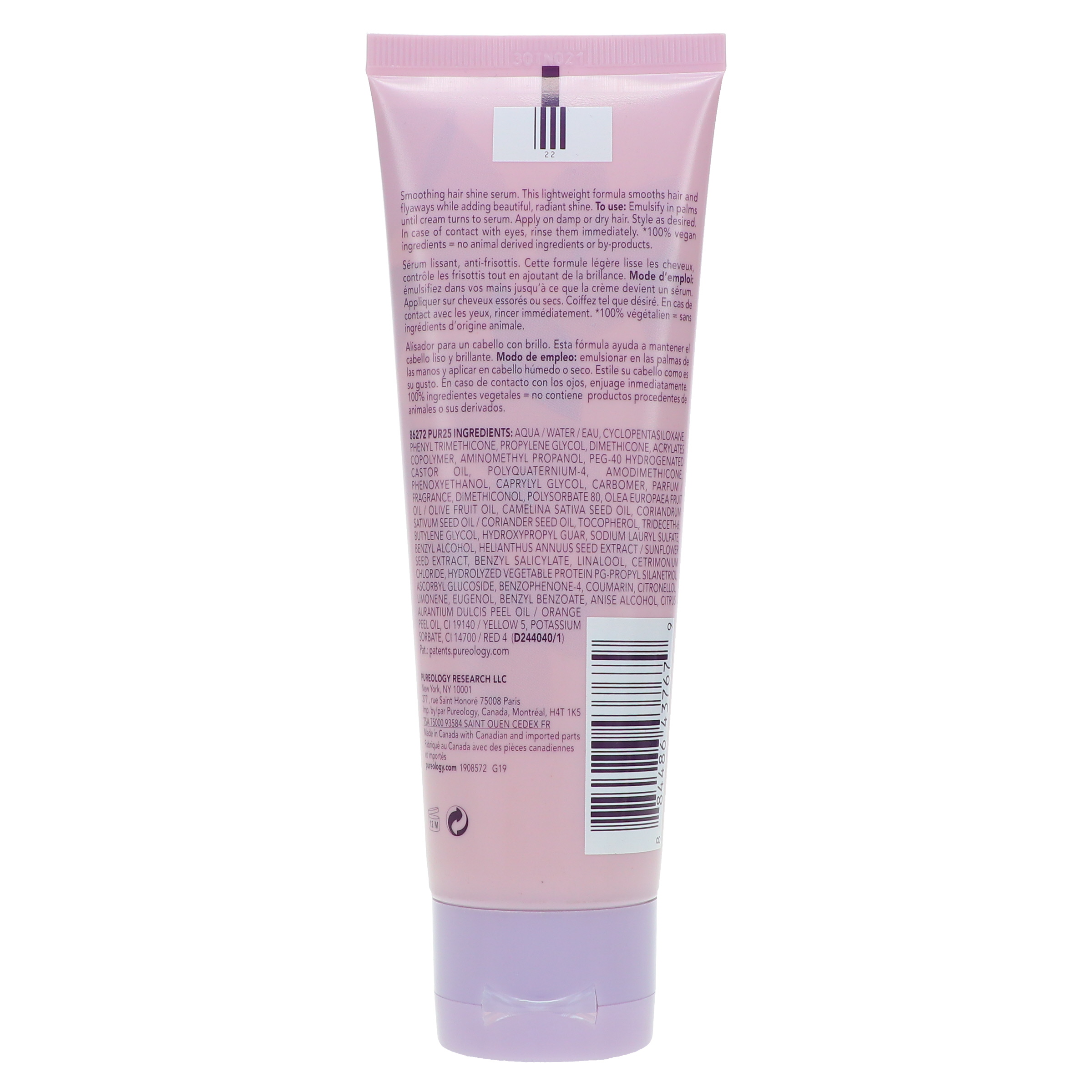 Pureology Style + Protect Shine Bright Taming Serum 4 oz