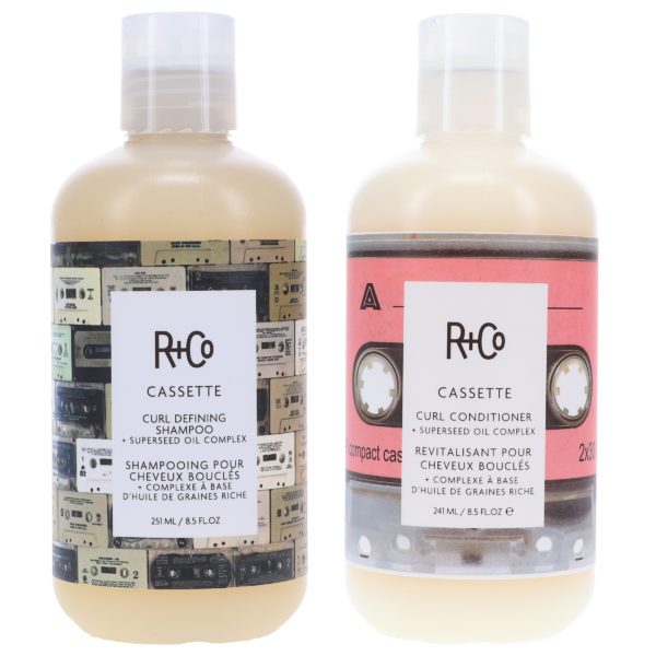 R+CO Cassette Curl Shampoo 8.5 oz & Cassette Curl Conditioner 8.5 oz Combo Pack