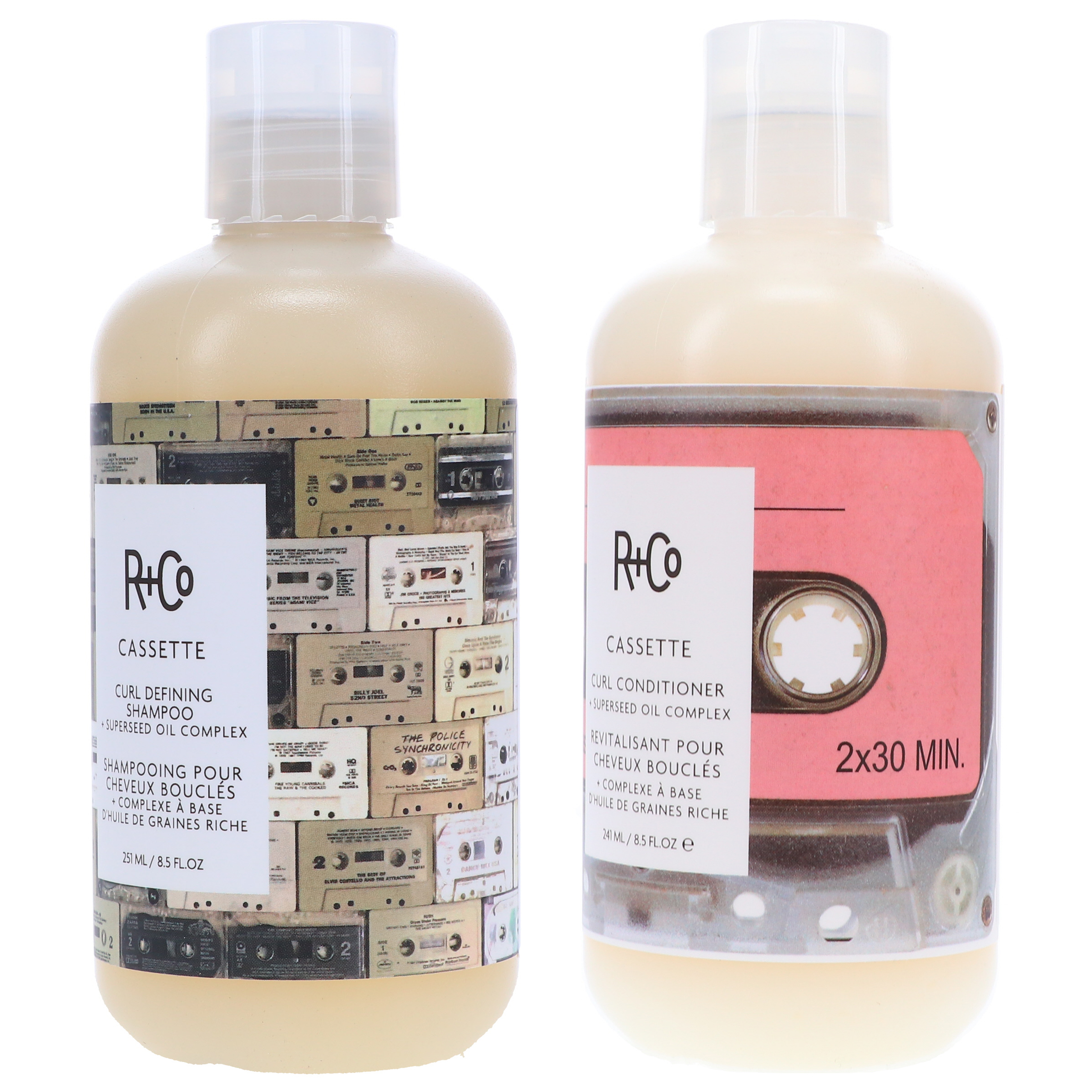 R+CO Cassette Curl Shampoo 8.5 oz & Cassette Curl Conditioner 8.5 oz Combo Pack