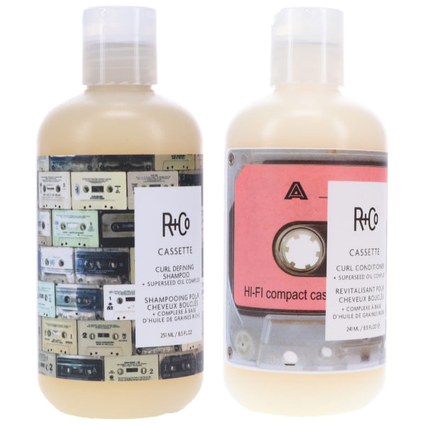 R+CO Cassette Curl Shampoo 8.5 oz & Cassette Curl Conditioner 8.5 oz Combo Pack