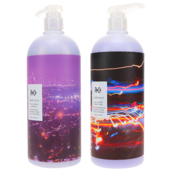 R+CO Sunset Blvd Blonde Shampoo 33.8 oz & Sunset Blvd Blonde Conditioner 33.8 oz Combo Pack