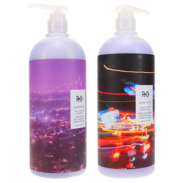 R+CO Sunset Blvd Blonde Shampoo 33.8 oz & Sunset Blvd Blonde Conditioner 33.8 oz Combo Pack