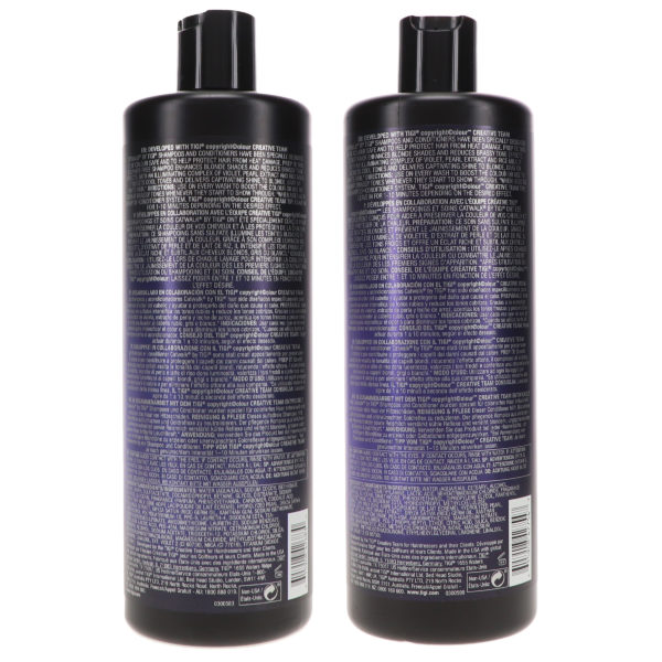 TIGI Catwalk Fashionista Violet Shampoo 25.36 oz & Catwalk Fashionista Violet Conditioner 25.36 oz Combo Pack