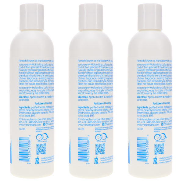 Vanicream Lite Lotion 8 oz 3 Pack