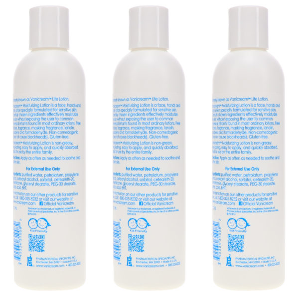 Vanicream Lite Lotion 8 oz 3 Pack