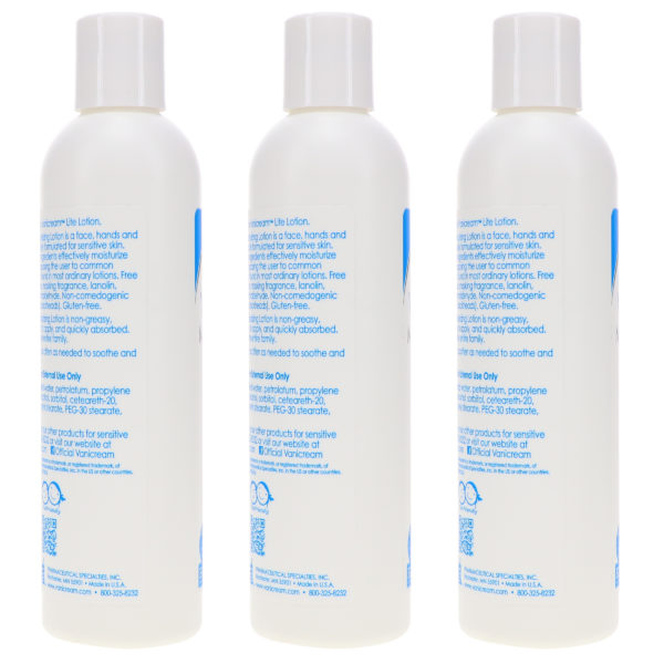 Vanicream Lite Lotion 8 oz 3 Pack