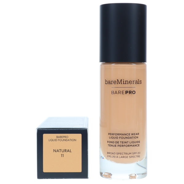 bareMinerals BAREPRO Performance Wear Liquid Foundation SPF 20 Natural 1 oz