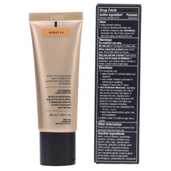 bareMinerals Complexion Rescue Tinted Hydrating Gel Cream Broad Spectrum SPF 30 Desert 6.5 1.18 oz