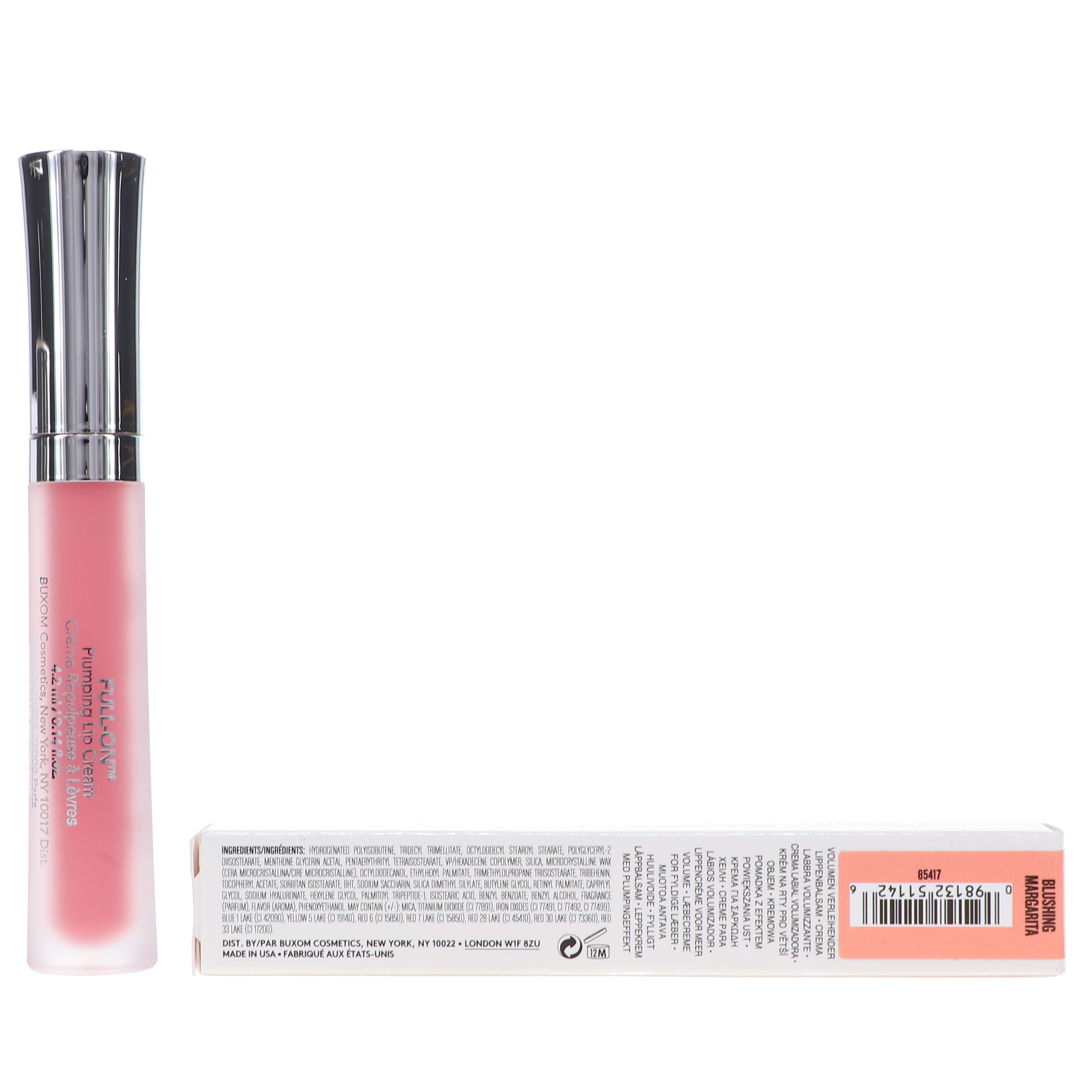 BUXOM Full-On Plumping Lip Cream Gloss Blushing Margarita 0.14 oz