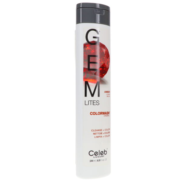 Celeb Luxury Gemlites Amber Colorwash Shampoo 8.25 oz