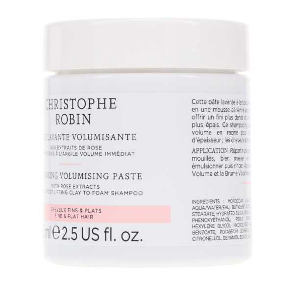 Christophe Robin Cleansing Volumizing Paste with Rassoul Clay and Rose Extracts 2.5 oz