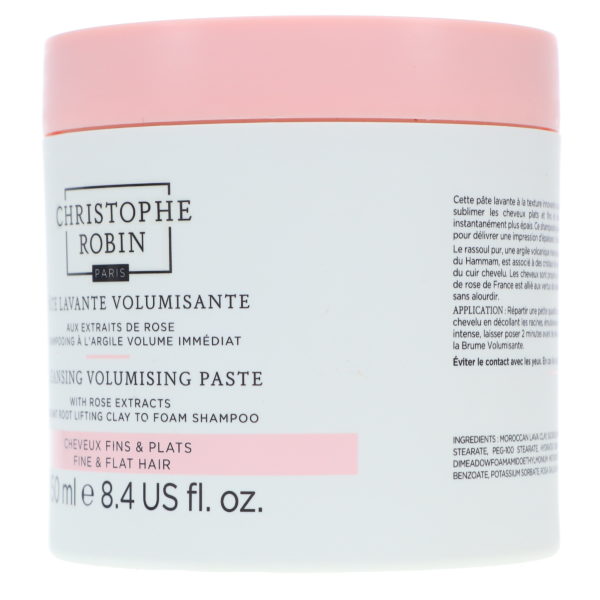 Christophe Robin Cleansing Volumizing Paste with Rassoul Clay and Rose Extracts 8.4 oz