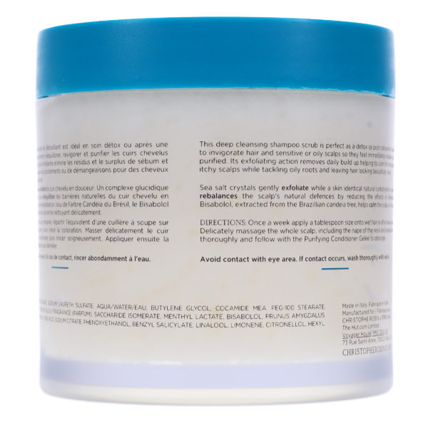 Christophe Robin Purifying Scalp Scrub with Sea Salt 8.4 oz