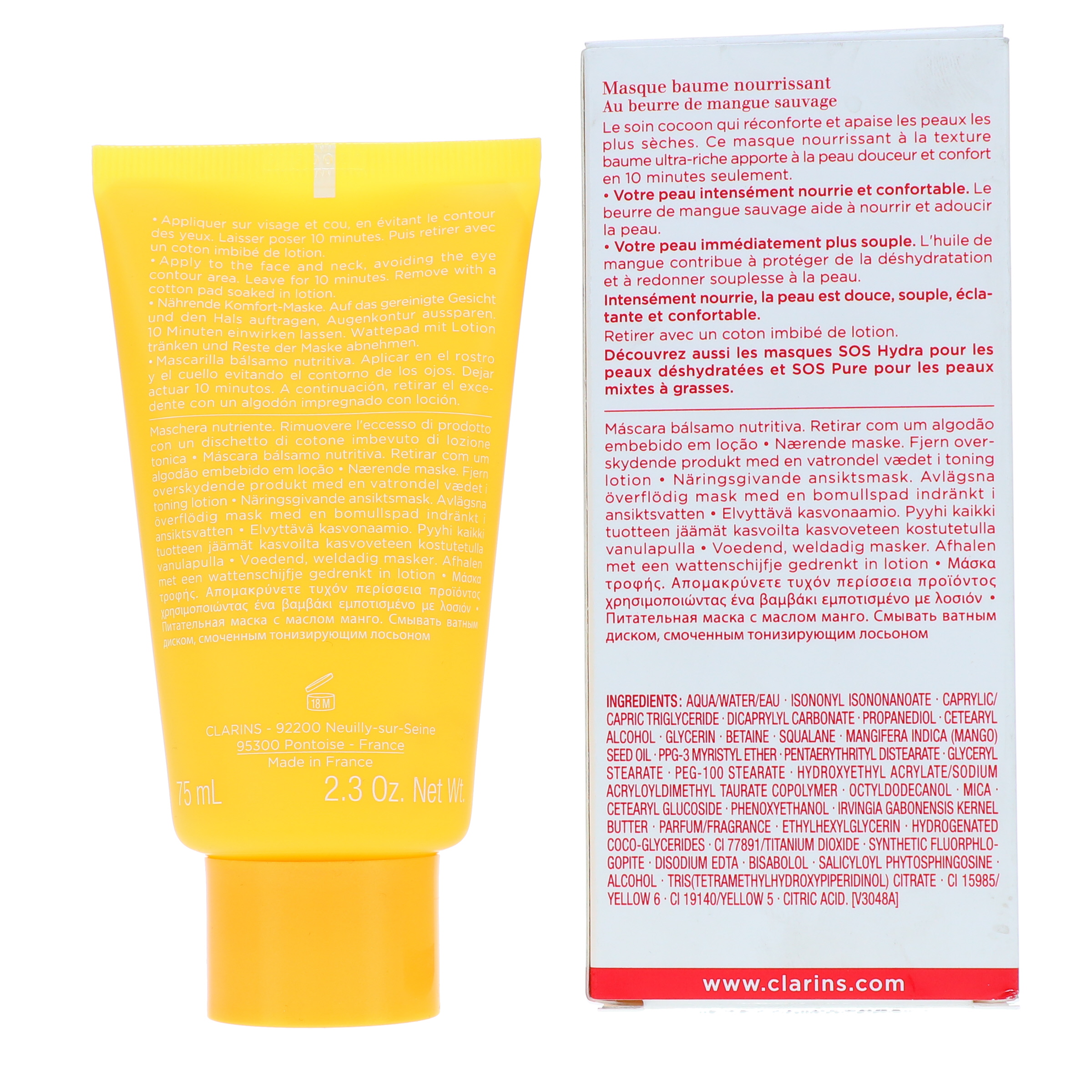 Clarins SOS Comfort Nourishing Balm Mask 2.3 oz