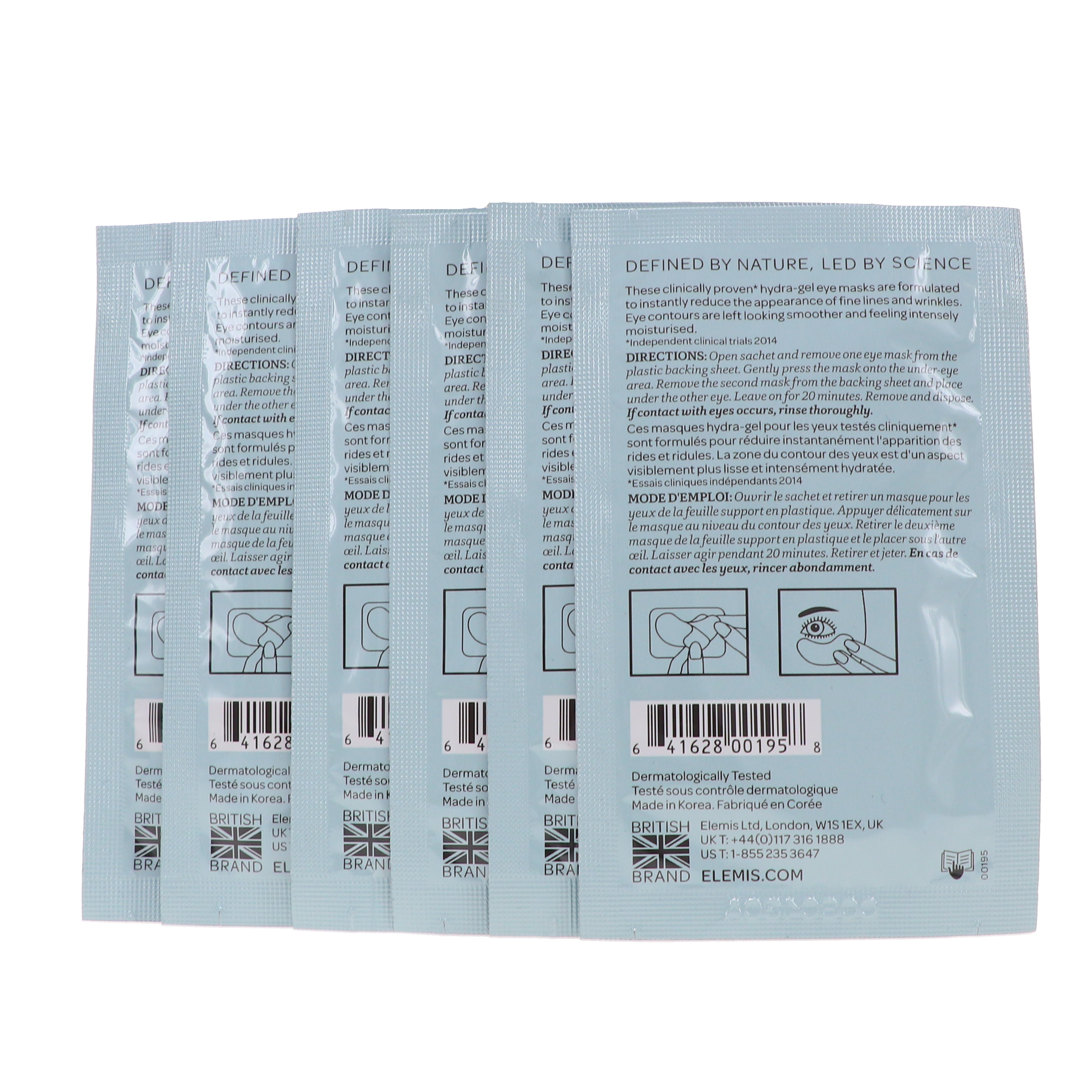 ELEMIS Pro-Collagen Hydra-Gel Eye Mask 6 Sachets