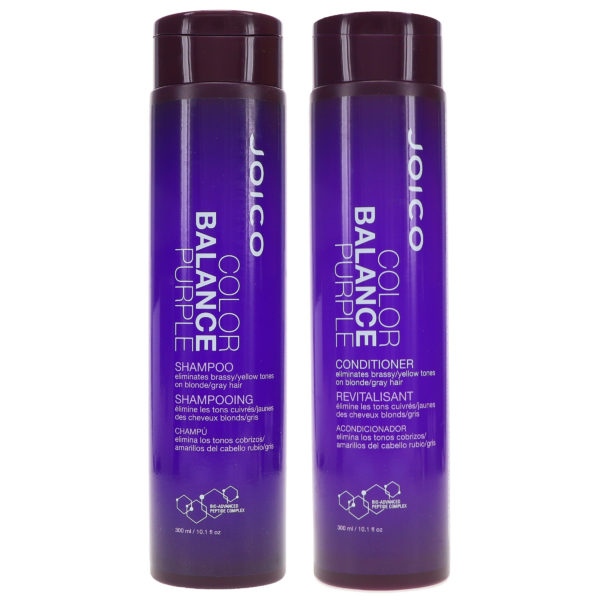 Joico Color Balance Purple Shampoo 10.1 oz & Color Balance Purple Conditioner 10.1 oz Combo Pack