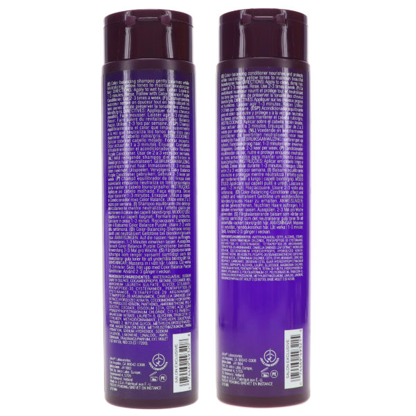 Joico Color Balance Purple Shampoo 10.1 oz & Color Balance Purple Conditioner 10.1 oz Combo Pack