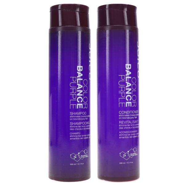 Joico Color Balance Purple Shampoo 10.1 oz & Color Balance Purple Conditioner 10.1 oz Combo Pack