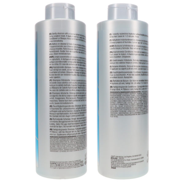 Joico HydraSplash Hydrating Shampoo 33.8 oz & HydraSplash Hydrating Conditioner 33.8 oz Combo Pack