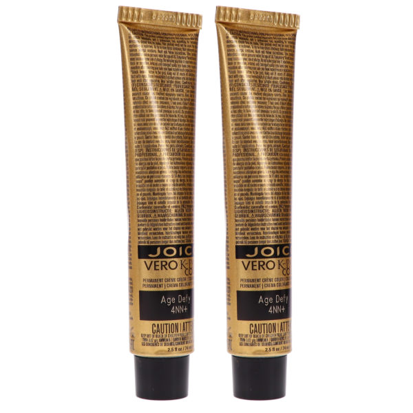 Joico Vero K-Pak Age Defy Hair Color 4NN+ Dark Natural Natural Brown 2.5 oz 2 Pack