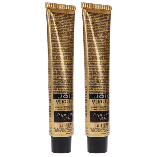 Joico Vero K-Pak Age Defy Hair Color 6NG+ Light Natural Brown 2.5 oz 2 Pack