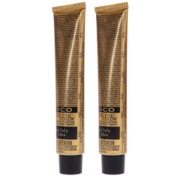 Joico Vero K-Pak Age Defy Hair Color 5NN+ Medium Natural Brown 2.5 oz 2 Pack