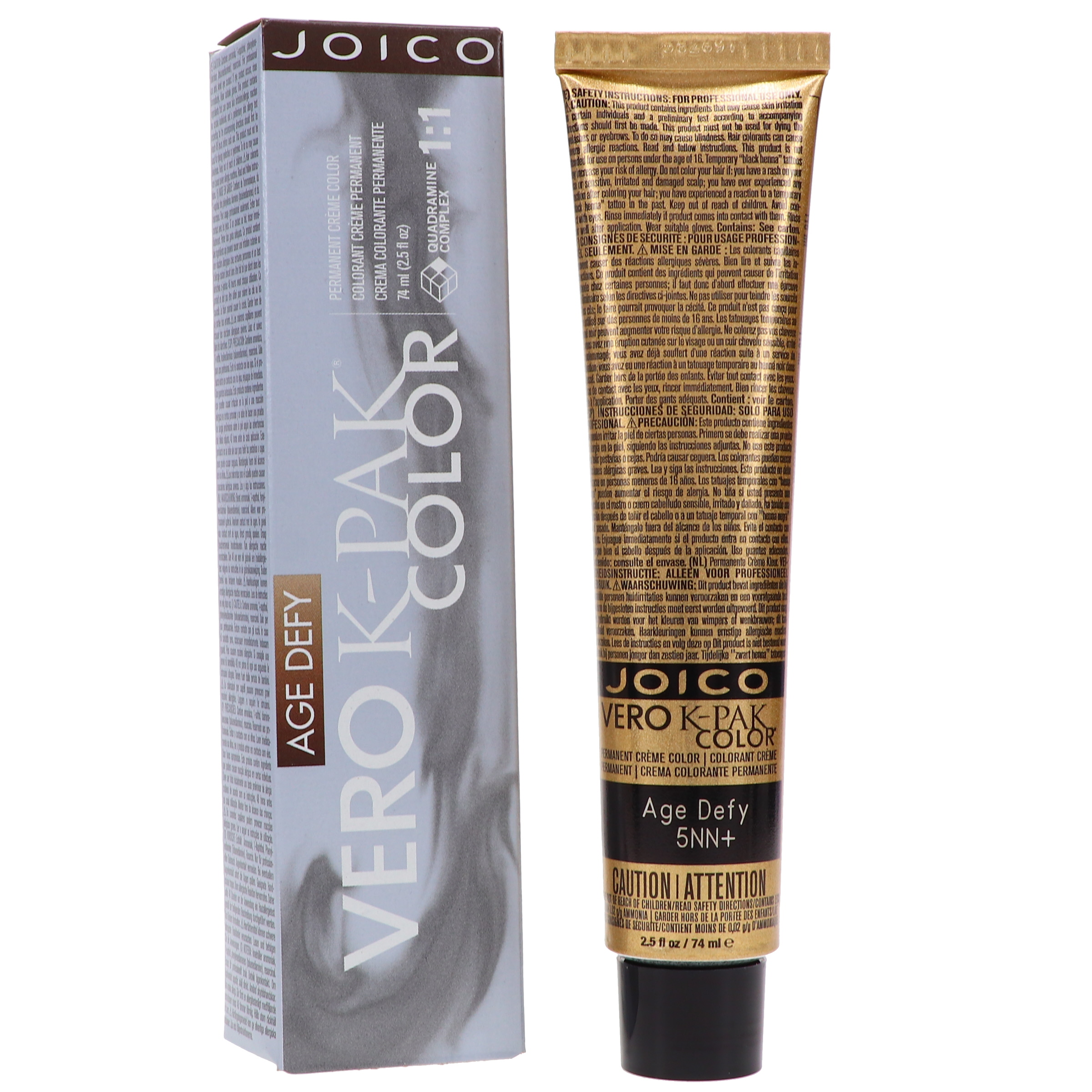 Joico Vero K-Pak Age Defy Hair Color 5NN+ Medium Natural Brown 2.5 oz