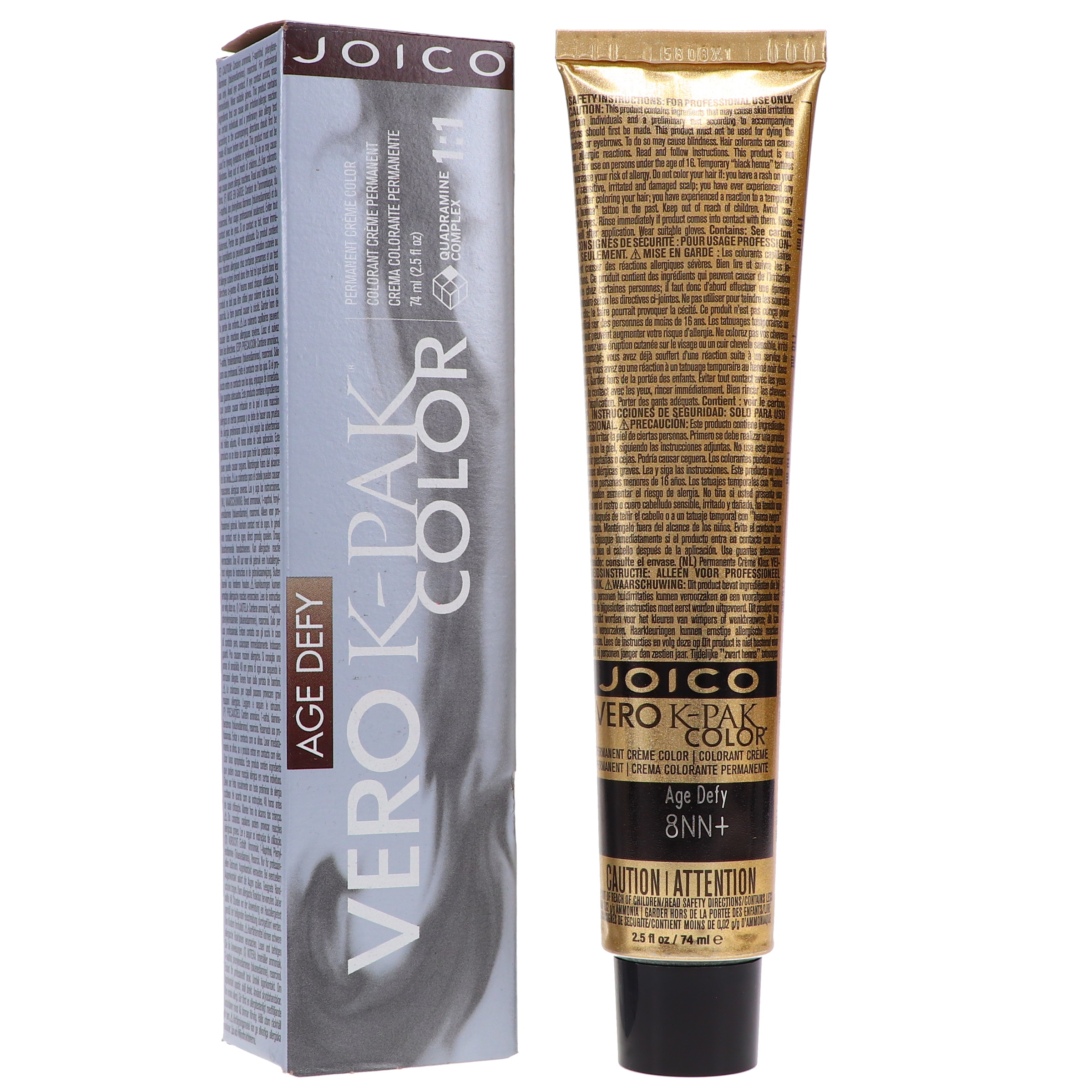 Joico Vero K-Pak Hair Color 8NN+ Age Defy Medium Natural Natural Blonde 2.5 oz