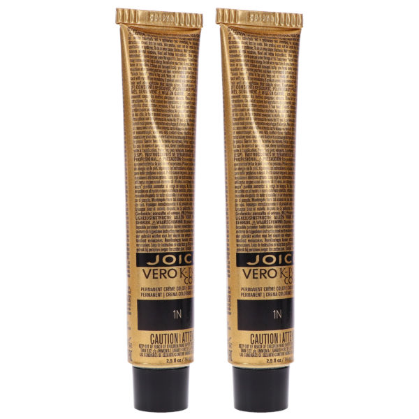 Joico Vero K-Pak Hair Color 1N Black 2.5 oz 2 Pack