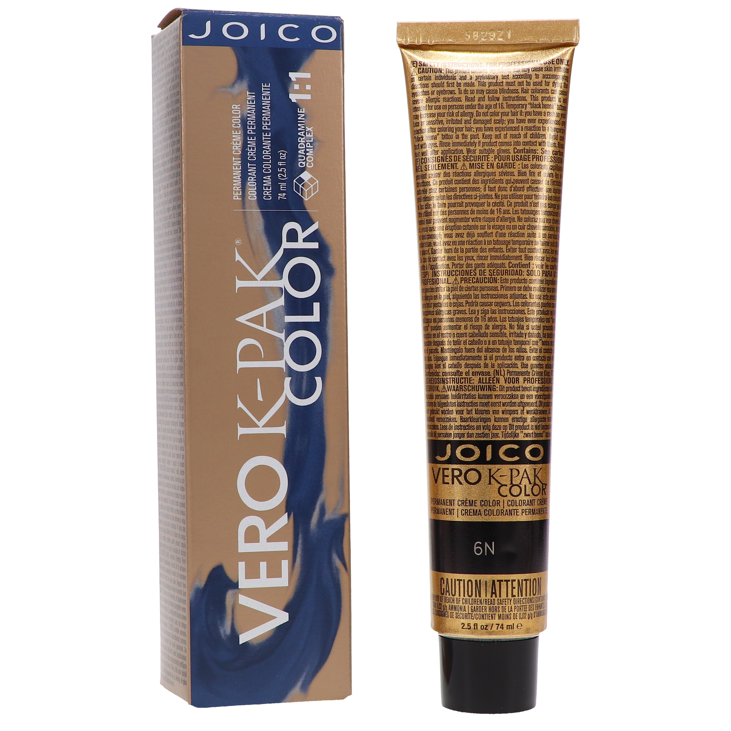 Joico Vero K-Pak Hair Color 6N Light Brown 2.5 oz