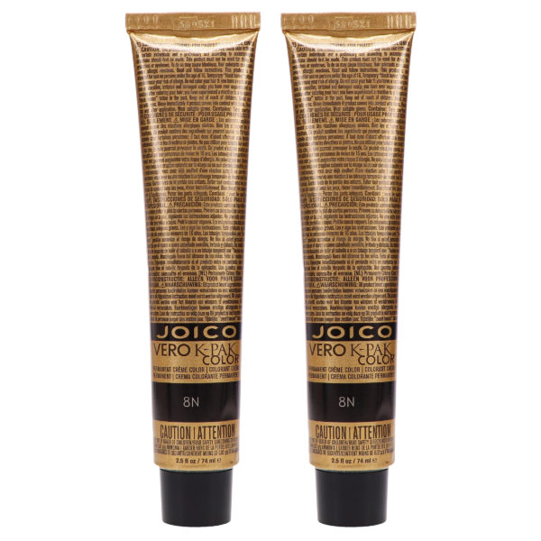 Joico Vero K-Pak Color 8N Medium Blonde 2.5 oz 2 Pack