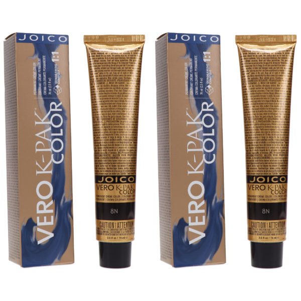 Joico Vero K-Pak Color 8N Medium Blonde 2.5 oz 2 Pack