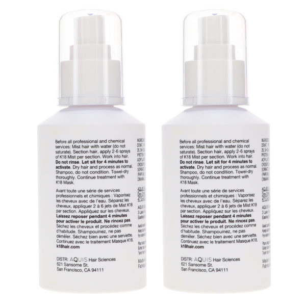 K18 Professional Molecular Repair Mist 5 oz 2 Pack