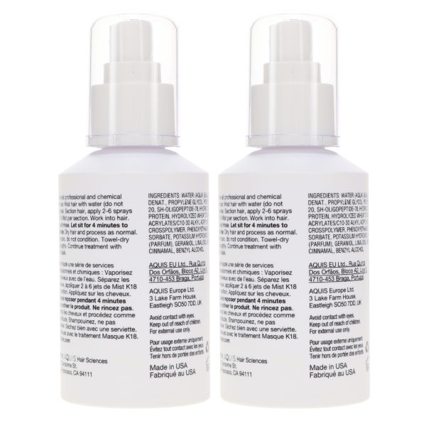 K18 Professional Molecular Repair Mist 5 oz 2 Pack