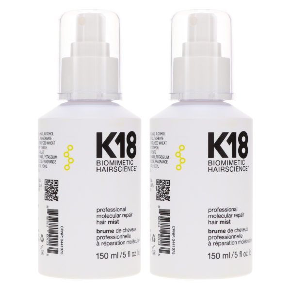 K18 Professional Molecular Repair Mist 5 oz 2 Pack