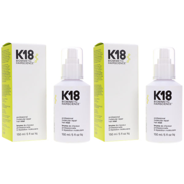 K18 Professional Molecular Repair Mist 5 oz 2 Pack