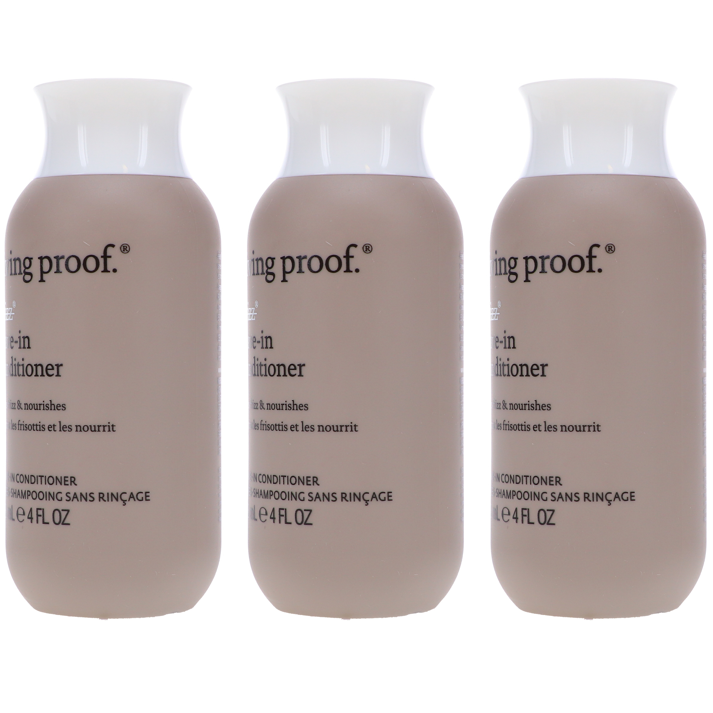 Living Proof No Frizz Leave in Conditioner 4 oz 3 Pack