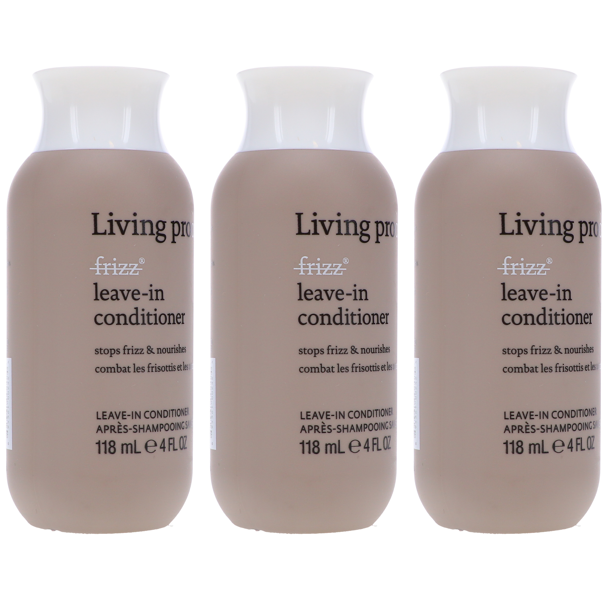 Living Proof No Frizz Leave in Conditioner 4 oz 3 Pack