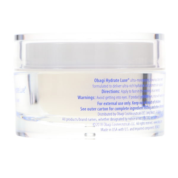 Obagi Hydrate Luxe Moisture-Rich Cream 1.7 oz