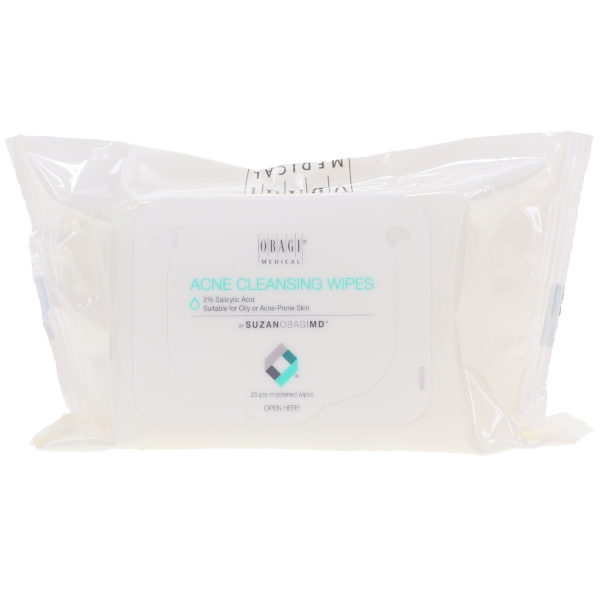 Obagi Obagi Medical SUZANOBAGIMD On the Go Cleansing Wipes for Oily or Acne Prone Skin 25 ct