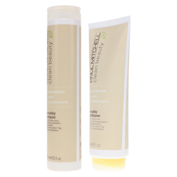 Paul Mitchell Clean Beauty Everyday Shampoo 8.5 oz & Clean Beauty Everyday Conditioner 8.5 oz Combo Pack