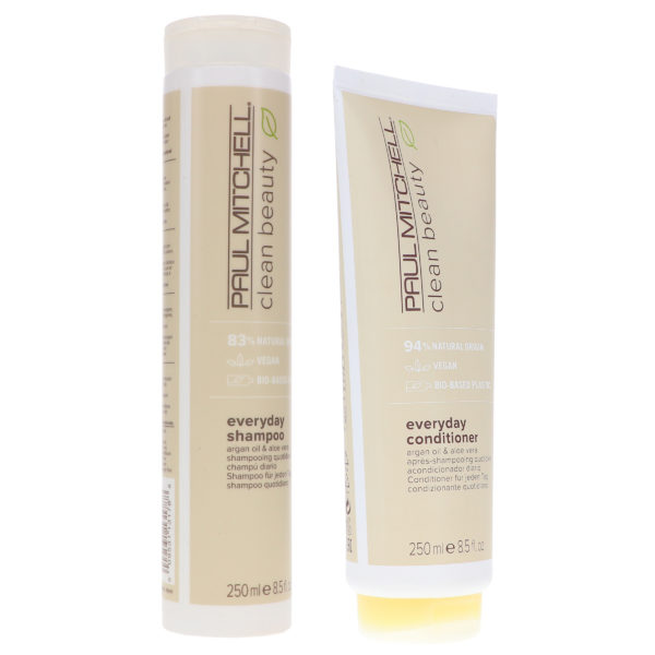 Paul Mitchell Clean Beauty Everyday Shampoo 8.5 oz & Clean Beauty Everyday Conditioner 8.5 oz Combo Pack