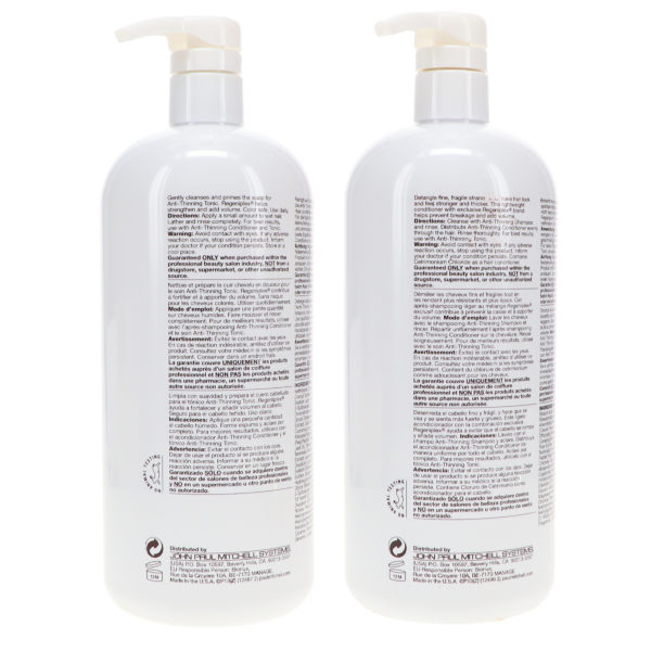Paul Mitchell Tea Tree AntiThinning Shampoo and Conditioner 33.8 oz.