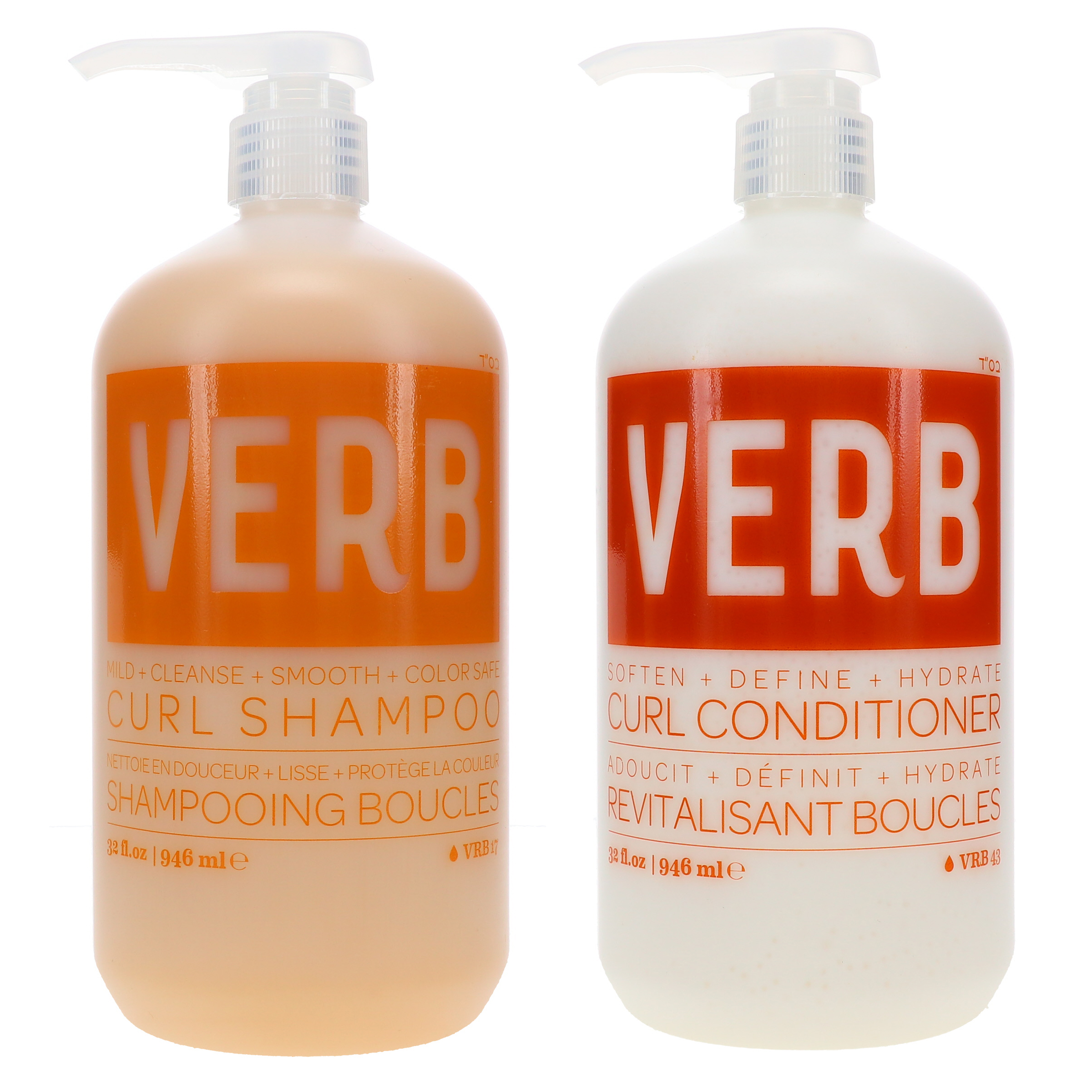 Verb Curl Shampoo 32 oz & Curl Conditioner 32 oz Combo Pack